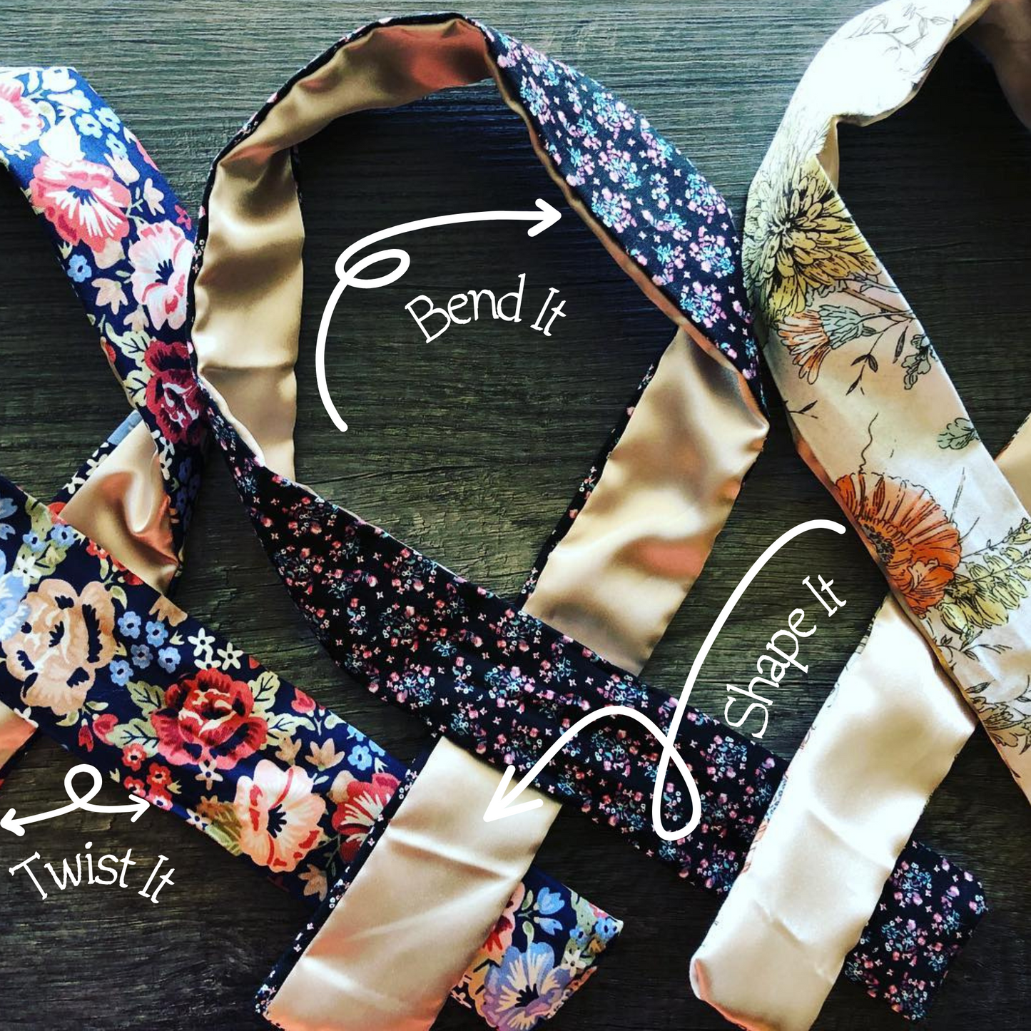 Spirit- Bendable Satin Lined Headband