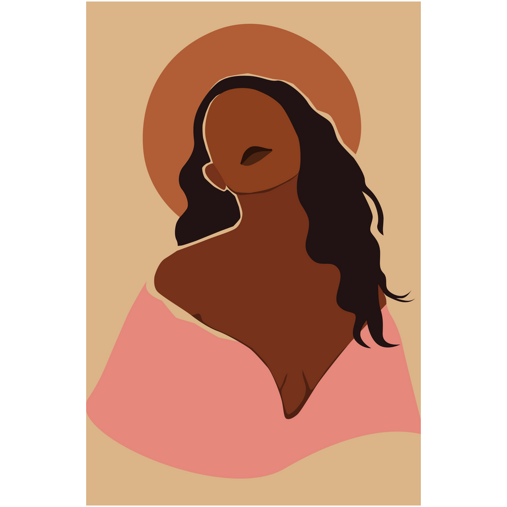 Modern Natural Hair Woman Art- Giclee Art Prints | Modern Art | Abstract Art