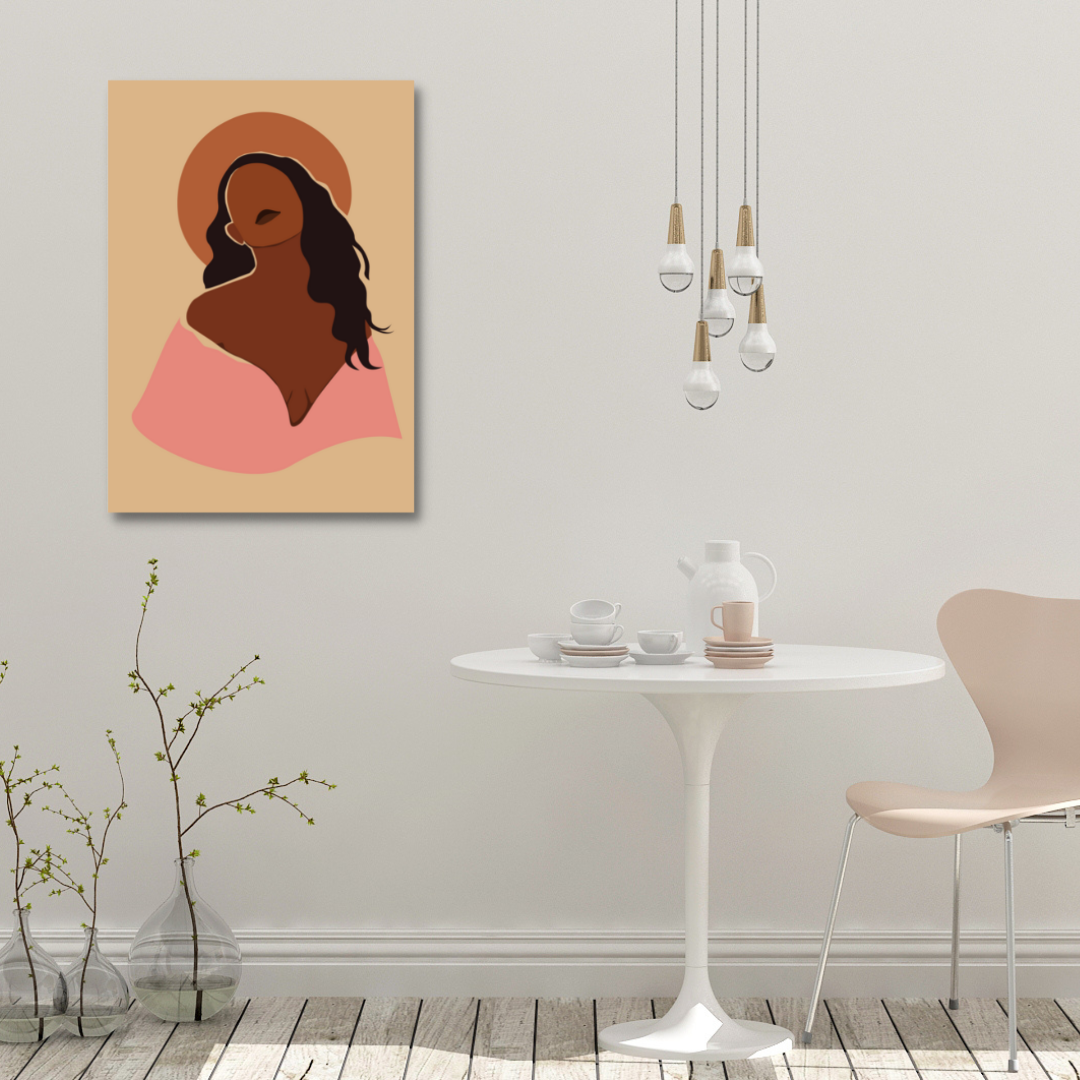 Modern Natural Hair Woman Art- Giclee Art Prints | Modern Art | Abstract Art