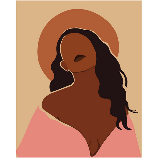 Modern Natural Hair Woman Art- Giclee Art Prints | Modern Art | Abstract Art