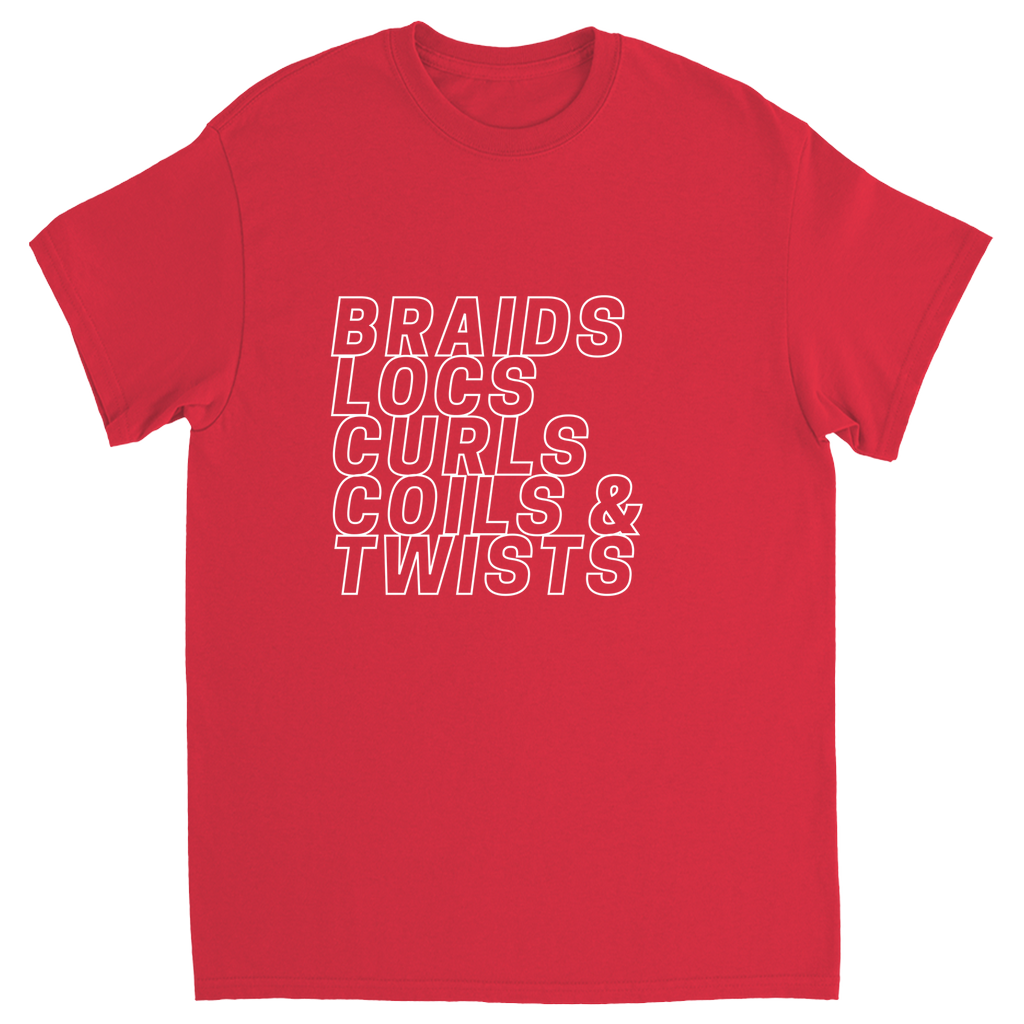 Braids, Locs, Curls, Coils & Twists Graphic Tee