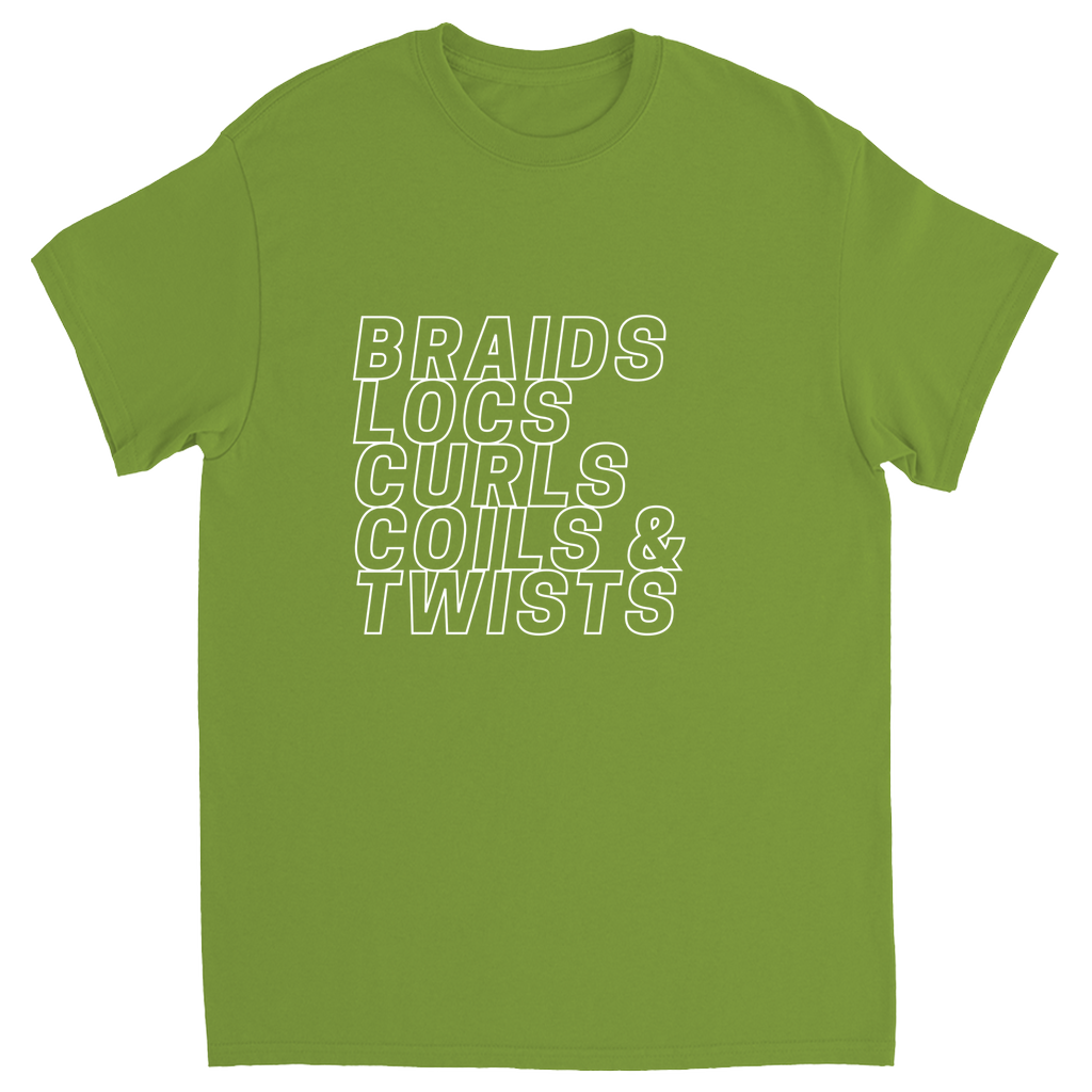 Braids, Locs, Curls, Coils & Twists Graphic Tee