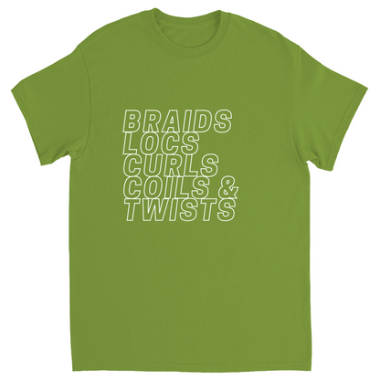 Braids, Locs, Curls, Coils & Twists Graphic Tee