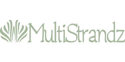 MultiStrandz Logo. MultiStrandz is a lifestyle brand that celebrates healthy natural hair specifically for women of color. 