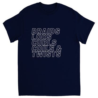 Braids, Locs, Curls, Coils & Twists Graphic Tee